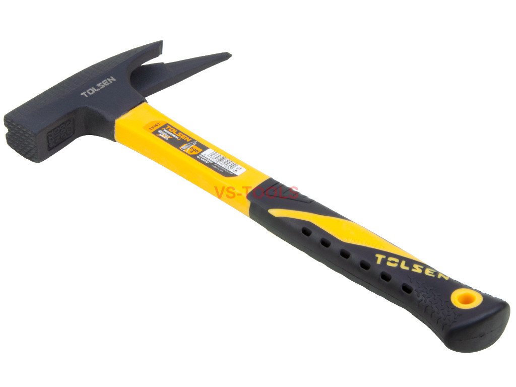 Milled Face Roofing Hammer ShockReducing Fiberglass TPR